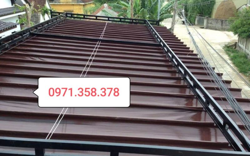 giá bạt mái che