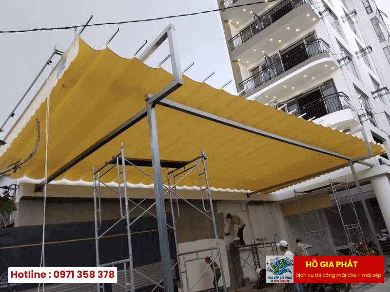 Lắp đặt bạt kéo ngoài trời nghệ an